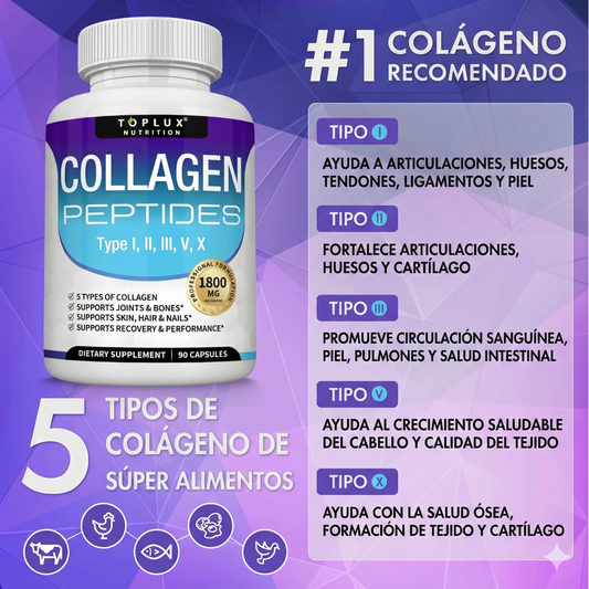 PEPTIDOS DE COLÁGENO: 5 EN 1